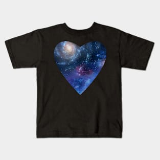 The galaxy in my heart Kids T-Shirt